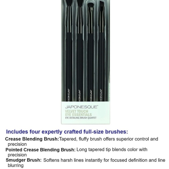 Japonesque 4 piece eye brush set - Picture 4 of 5